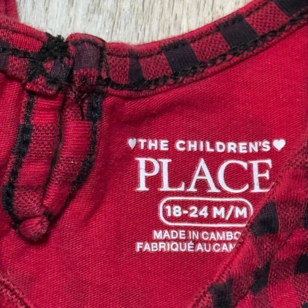 The children's place girls long‎ sleeve ruffle top 18 to 24 months